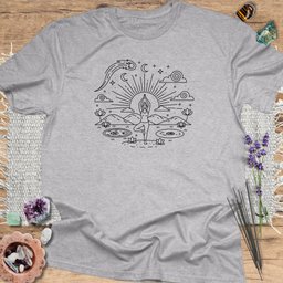 Mystic Meditation T Shirt Gift For Yoga Lover