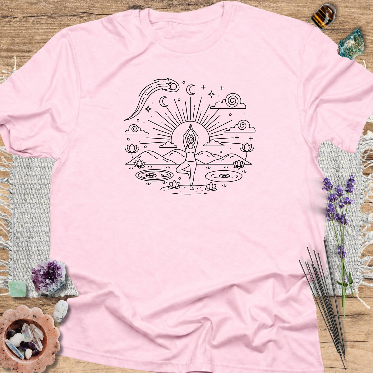Mystic Meditation T Shirt Gift For Yoga Lover