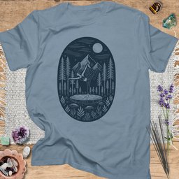 Moonlit Forest Yoga T Shirt Gift For Yoga Lover