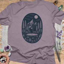 Moonlit Forest Yoga T Shirt Gift For Yoga Lover