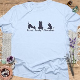 Meaowditate T Shirt Gift For Yoga Lover