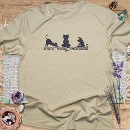 Meaowditate T Shirt Gift For Yoga Lover