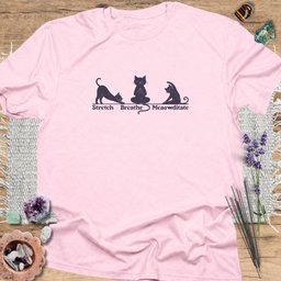 Meaowditate T Shirt Gift For Yoga Lover