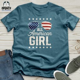 All American Girl Unisex T Shirt Gift For Animal Lover