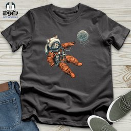 Astronaut Kitty Softstyle Tee Gift For Cat Lover
