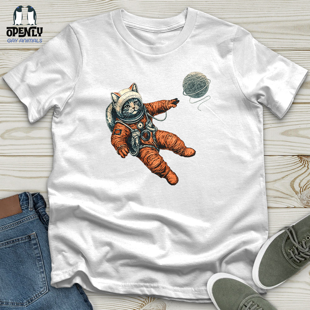 Astronaut Kitty Softstyle Tee Gift For Cat Lover