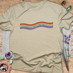 When IT Rains Look For Rainbows T Shirt Gift For Yoga Lover