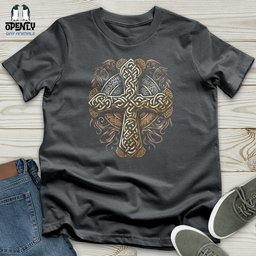 Ancient Celtic Cross Unisex T Shirt Gift For Animal Lover