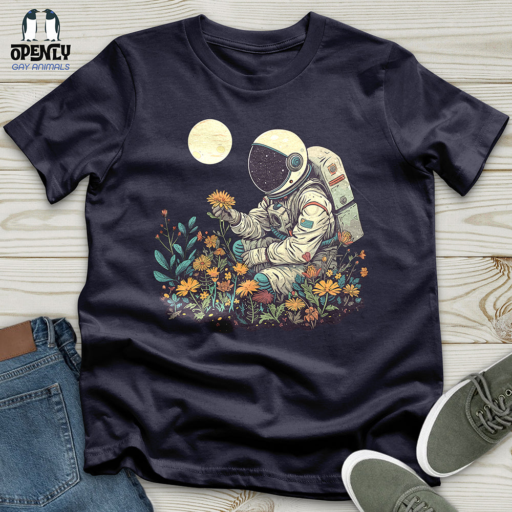 Astronaut Floral Discovery Unisex T Shirt Gift For Animal Lover