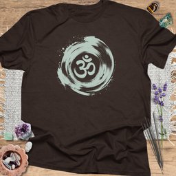 Om Brushstroke T Shirt Gift For Yoga Lover