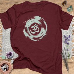 Om Brushstroke T Shirt Gift For Yoga Lover