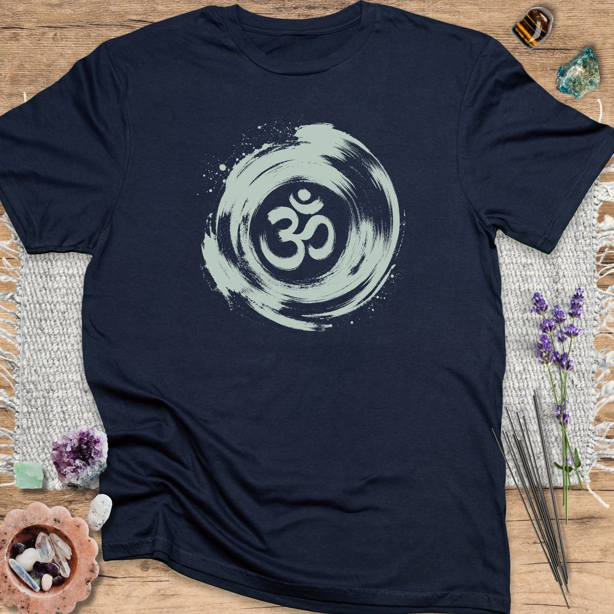 Om Brushstroke T Shirt Gift For Yoga Lover