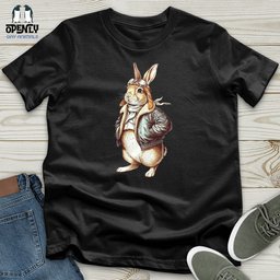 Aviator Rabbit Unisex T Shirt Gift For Animal Lover