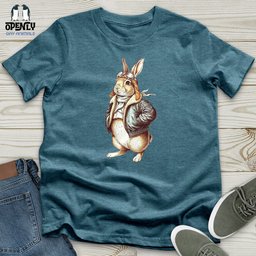 Aviator Rabbit Unisex T Shirt Gift For Animal Lover