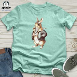 Aviator Rabbit Unisex T Shirt Gift For Animal Lover