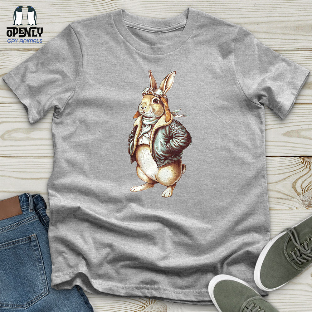 Aviator Rabbit Unisex T Shirt Gift For Animal Lover