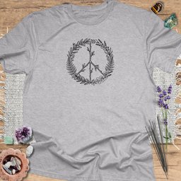 Peace Wreath T Shirt Gift For Yoga Lover