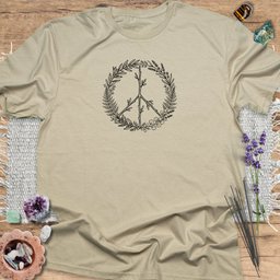 Peace Wreath T Shirt Gift For Yoga Lover