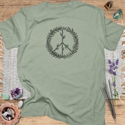 Peace Wreath T Shirt Gift For Yoga Lover