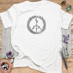 Peace Wreath T Shirt Gift For Yoga Lover
