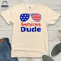 American Dude Heavy Cotton Comfort Colors Tee Gift For Animal Lover