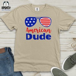 American Dude Heavy Cotton Comfort Colors Tee Gift For Animal Lover