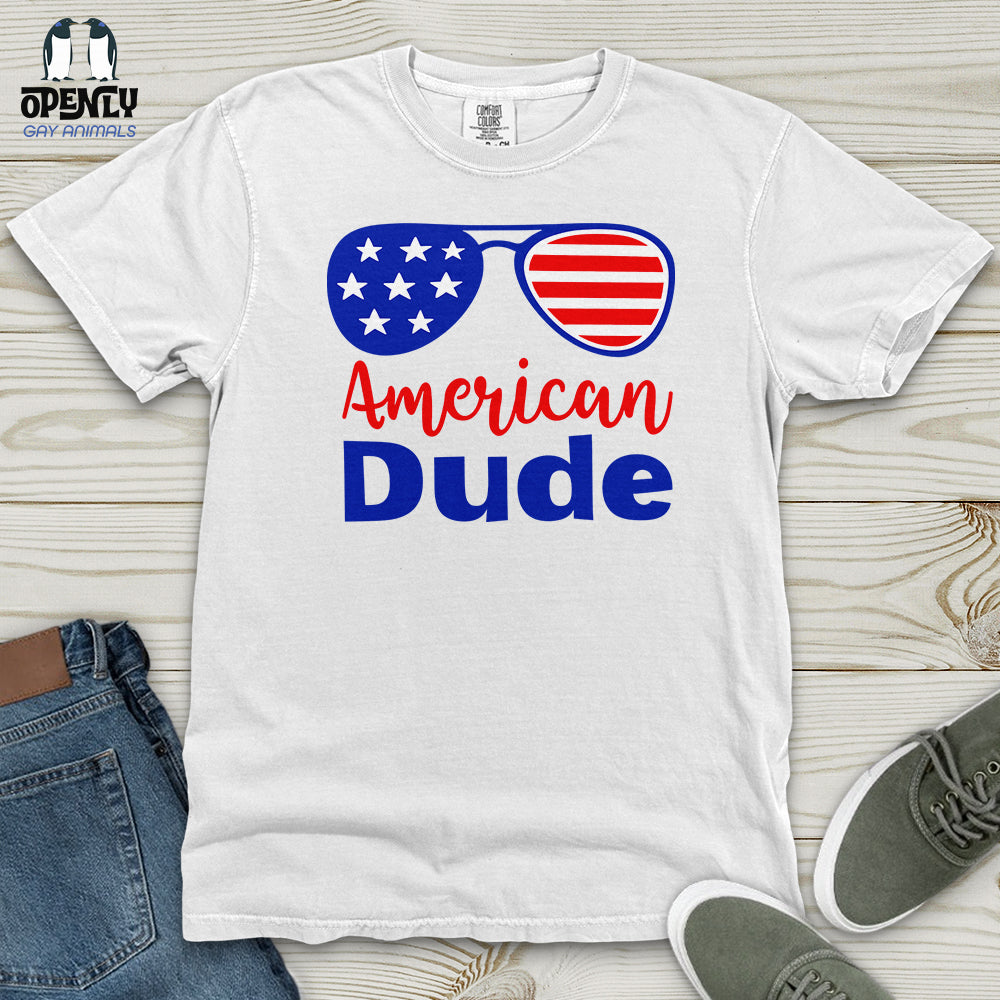 American Dude Heavy Cotton Comfort Colors Tee Gift For Animal Lover