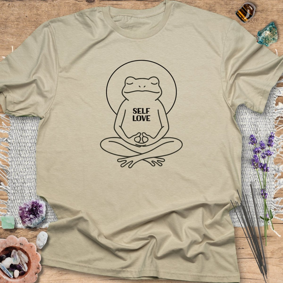Self Love Frog T Shirt Gift For Yoga Lover