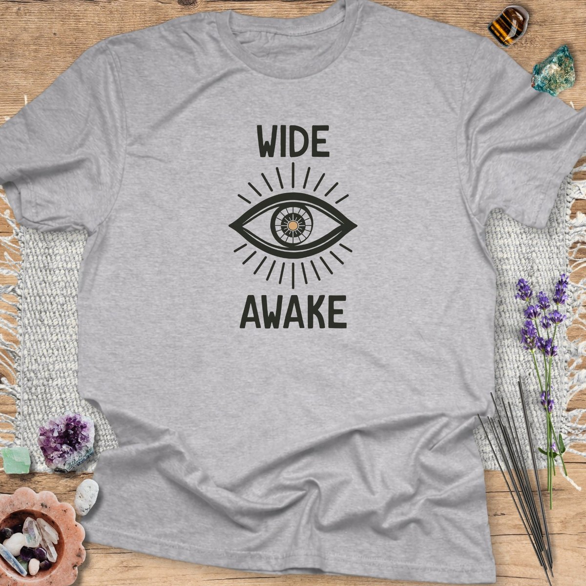 Wide Awake T Shirt Gift For Yoga Lover