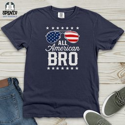 All American Bro Heavy Cotton Comfort Colors Tee Gift For Animal Lover