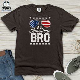 All American Bro Heavy Cotton Comfort Colors Tee Gift For Animal Lover