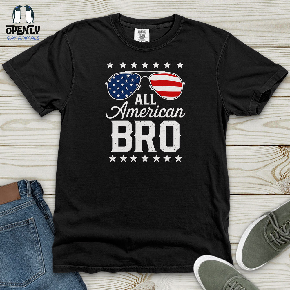 All American Bro Heavy Cotton Comfort Colors Tee Gift For Animal Lover