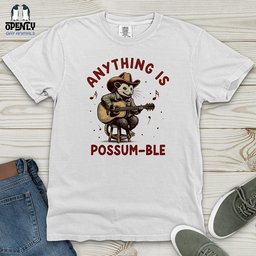 Anything Is Possum Ble Heavy Cotton Comfort Colors Tee Gift For Animal Lover