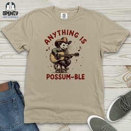 Anything Is Possum Ble Heavy Cotton Comfort Colors Tee Gift For Animal Lover