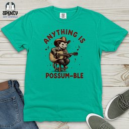 Anything Is Possum Ble Heavy Cotton Comfort Colors Tee Gift For Animal Lover