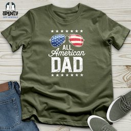 All American Dad Softstyle Tee Gift For Dad