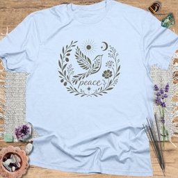 Peace Dove T Shirt Gift For Yoga Lover