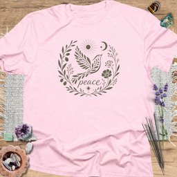 Peace Dove T Shirt Gift For Yoga Lover