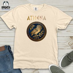 Athenian Owl Heavy Cotton Comfort Colors Tee Gift For Animal Lover