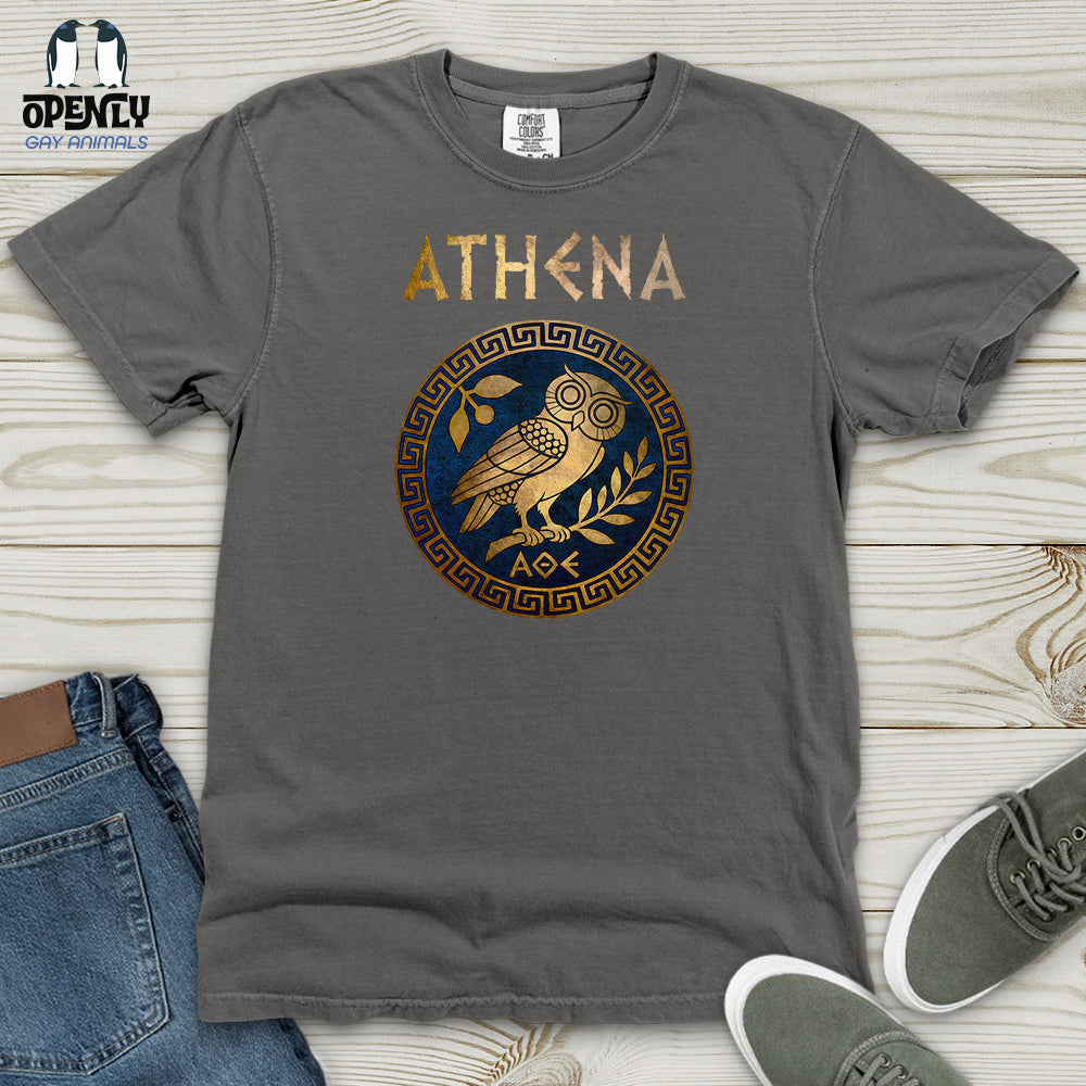 Athenian Owl Heavy Cotton Comfort Colors Tee Gift For Animal Lover