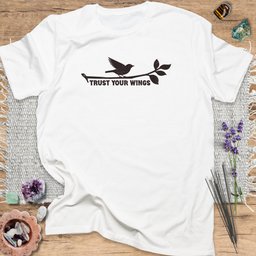 Trust Your Wings T Shirt Gift For Yoga Lover