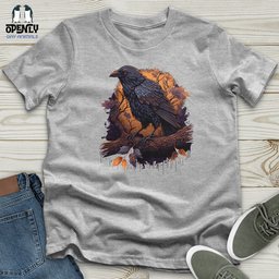 Autumnscape Raven Unisex T Shirt Gift For Animal Lover