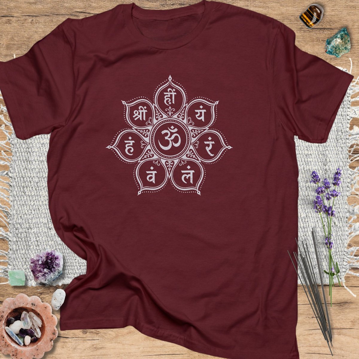 Sacred Sanskrit Chakra T Shirt Gift For Yoga Lover