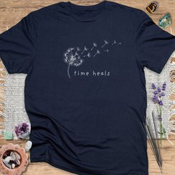 Time Heals T Shirt Gift For Yoga Lover