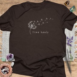 Time Heals T Shirt Gift For Yoga Lover