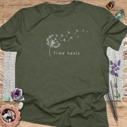 Time Heals T Shirt Gift For Yoga Lover
