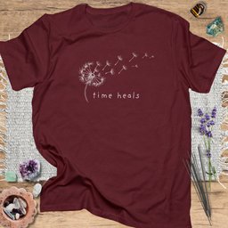 Time Heals T Shirt Gift For Yoga Lover