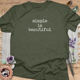 Simple Is Beautiful T Shirt Gift For Yoga Lover
