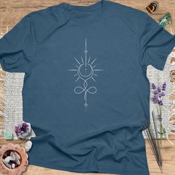 Solar Line Art T Shirt Gift For Yoga Lover