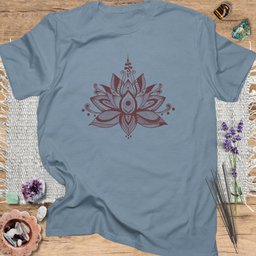 Zentangle Lotus T Shirt Gift For Yoga Lover